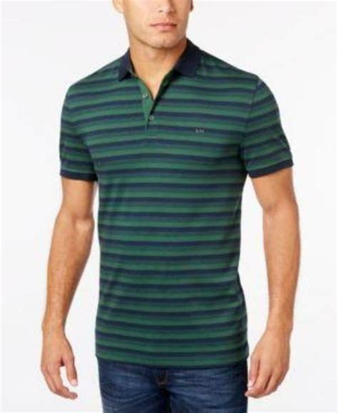 michael kors men's bold feeder stripe polo